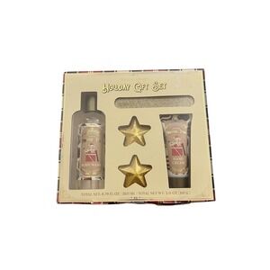 Maison De Base Holiday Gift Set Unisex OS Gold NEW Frosted Pine 5pc Bath Kit